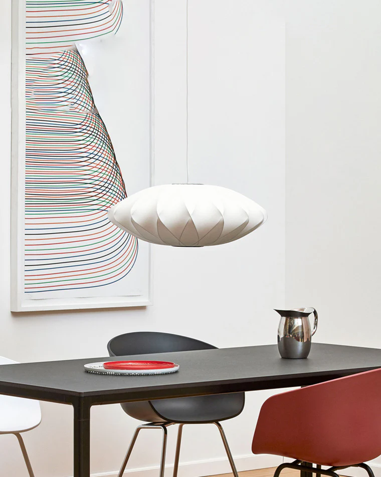 WOMO Flying Saucer Silk Pendant Light-WM2535 - Image 4