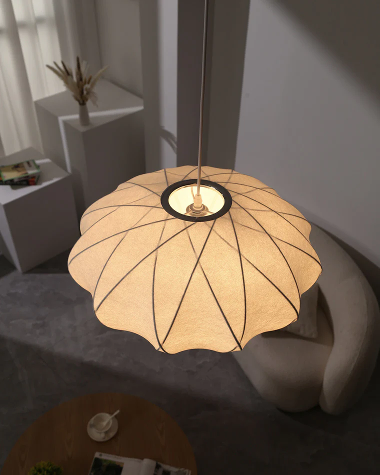 WOMO Flying Saucer Silk Pendant Light-WM2535 - Image 7