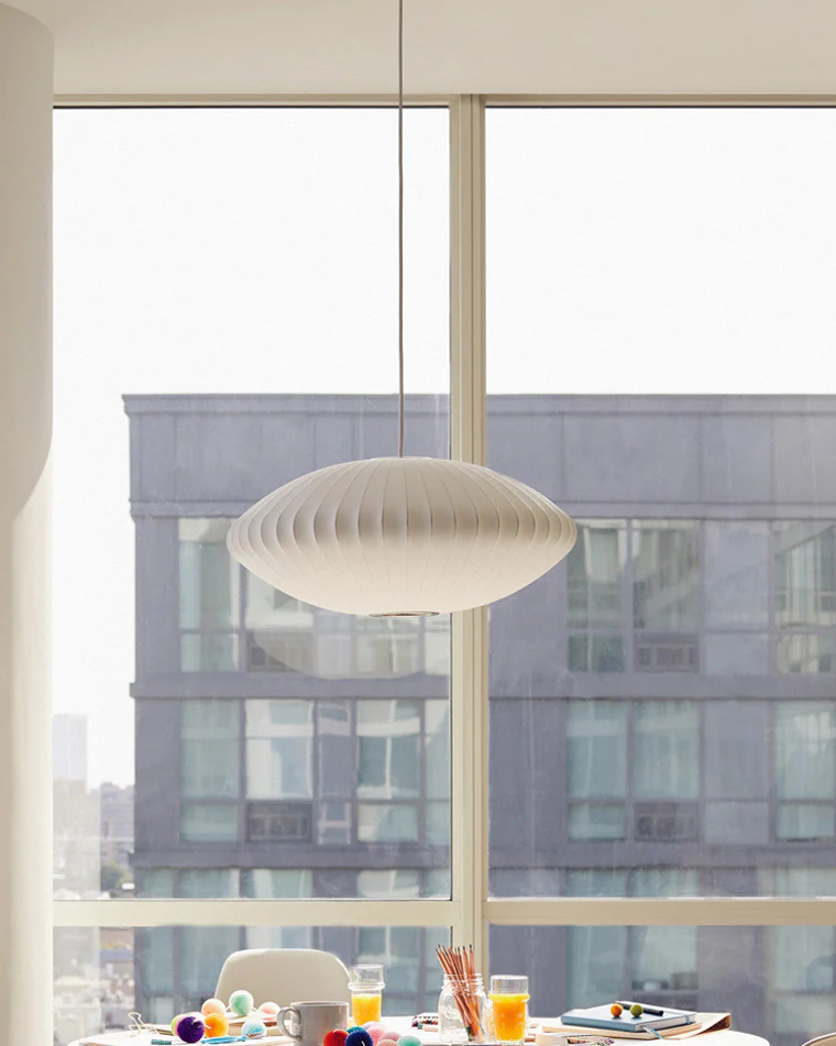 WOMO Flying Saucer Silk Pendant Light-WM2535 - Image 9