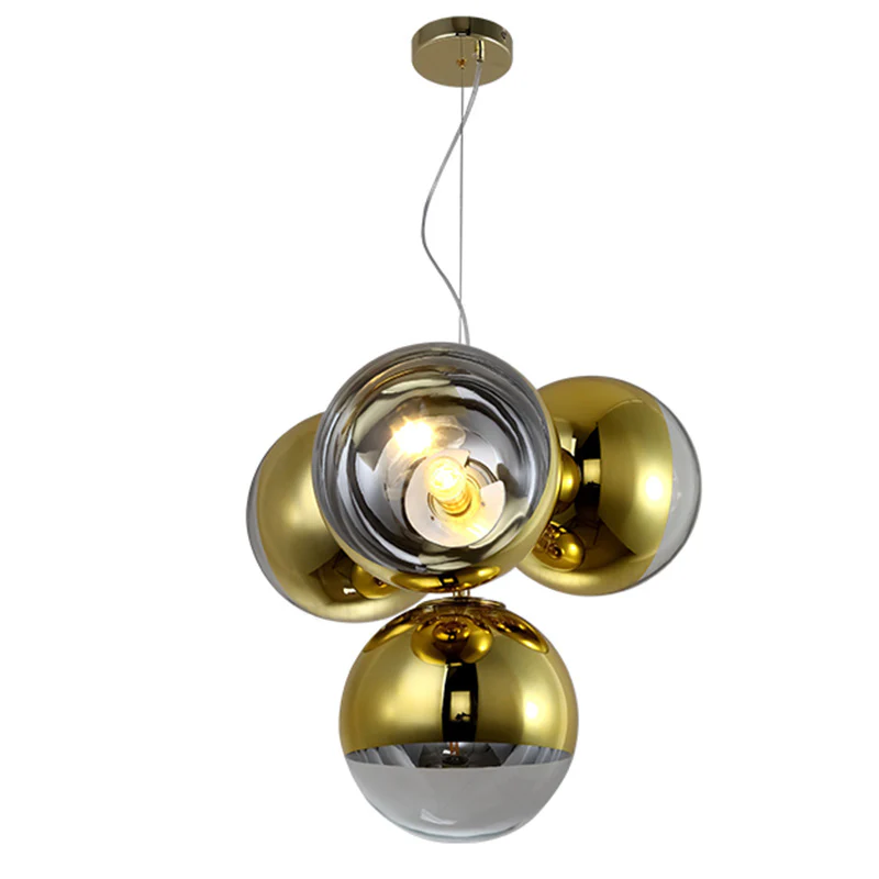 WOMO 4 Light Colorful Globe Chandelier-WM2687 - Image 10