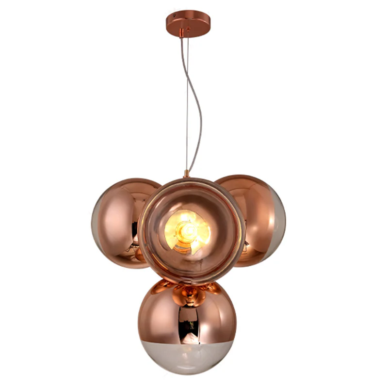WOMO 4 Light Colorful Globe Chandelier-WM2687 - Image 6