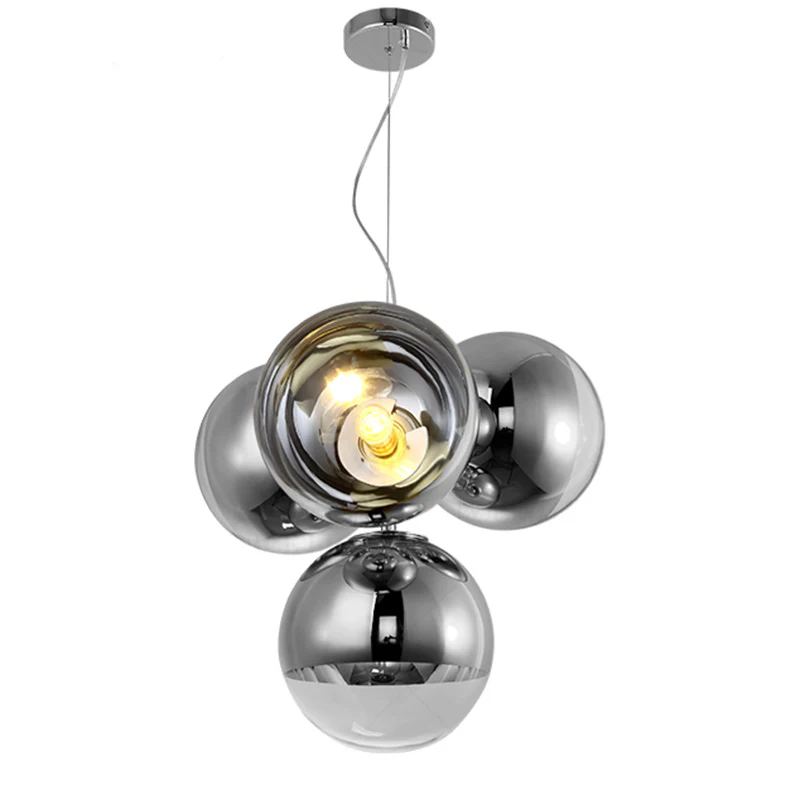WOMO 4 Light Colorful Globe Chandelier-WM2687 - Image 8