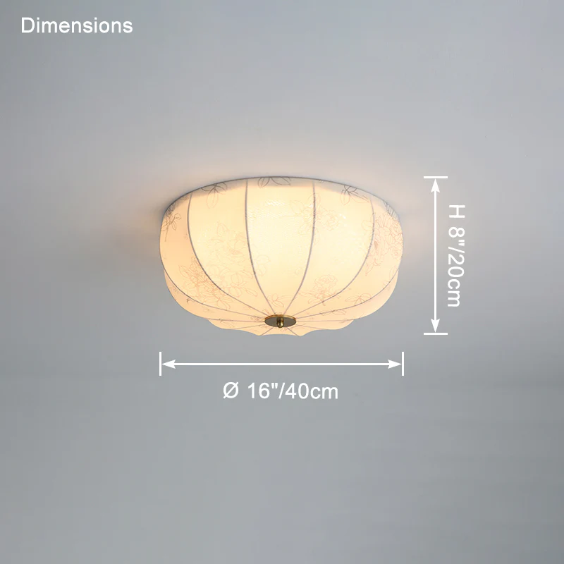 WOMO French Fabric Ceiling Light-WM1146 - Image 13