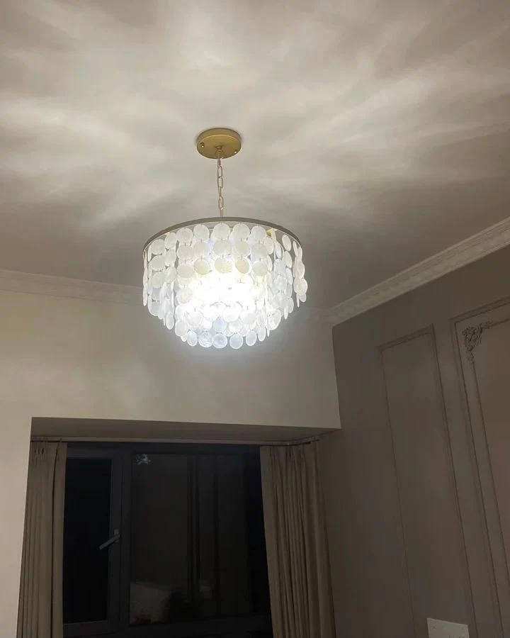 WOMO Capiz Round Chandelier-WM2474 - Image 11