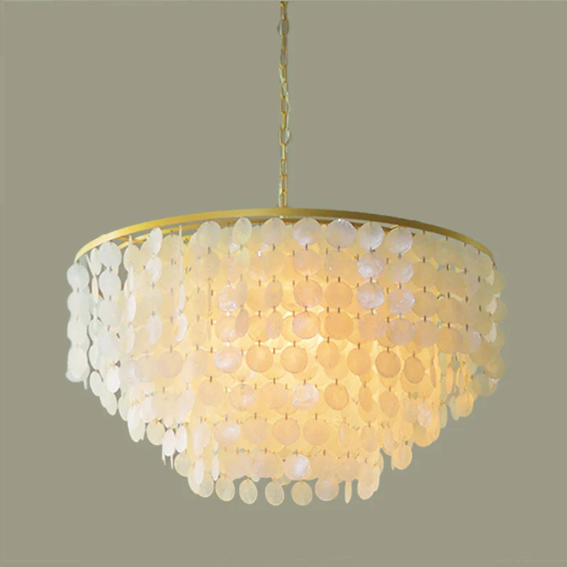 WOMO Capiz Round Chandelier-WM2474 - Image 23