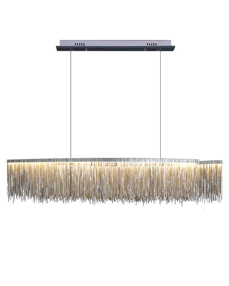 WOMO Fringe Linear Chandelier-WM2062b - Image 33