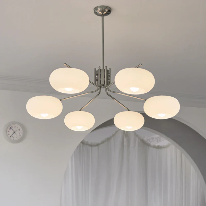 WOMO Frosted Glass Arm Chandelier-WM2797 - Image 12