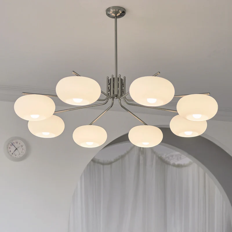 WOMO Frosted Glass Arm Chandelier-WM2797 - Image 14