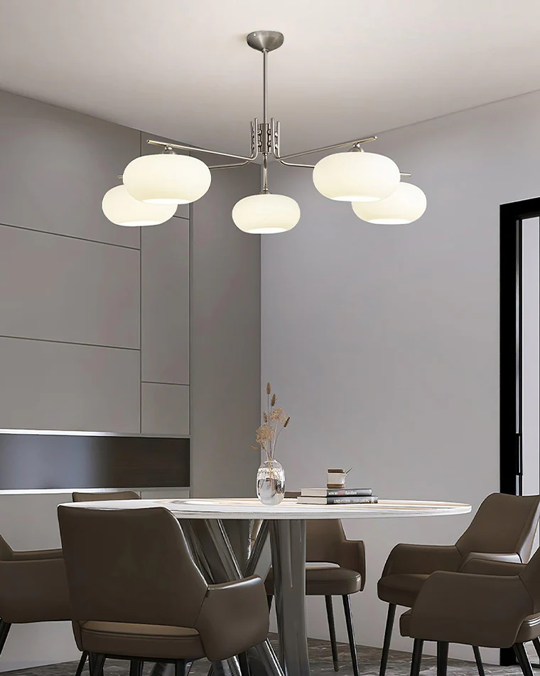 WOMO Frosted Glass Arm Chandelier-WM2797 - Image 2