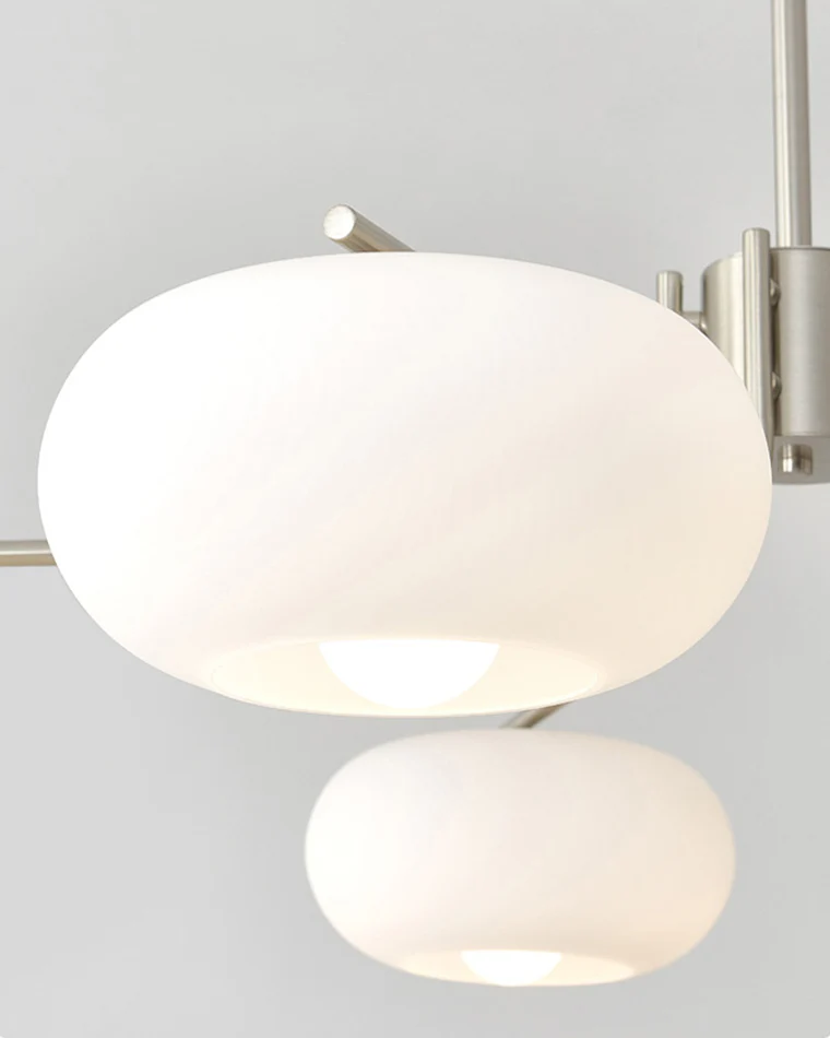 WOMO Frosted Glass Arm Chandelier-WM2797 - Image 7