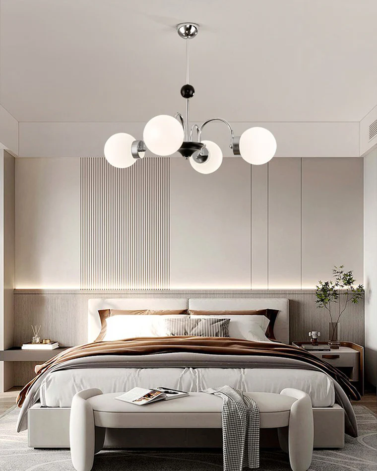 WOMO Frosted Glass Globe Chandelier-WM2304 - Image 10