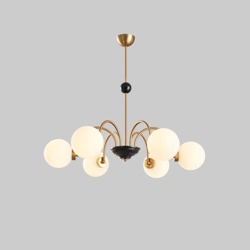 WOMO Frosted Glass Globe Chandelier-WM2304 - Image 20