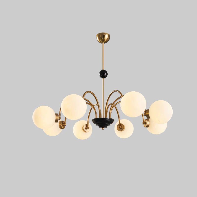 WOMO Frosted Glass Globe Chandelier-WM2304 - Image 23