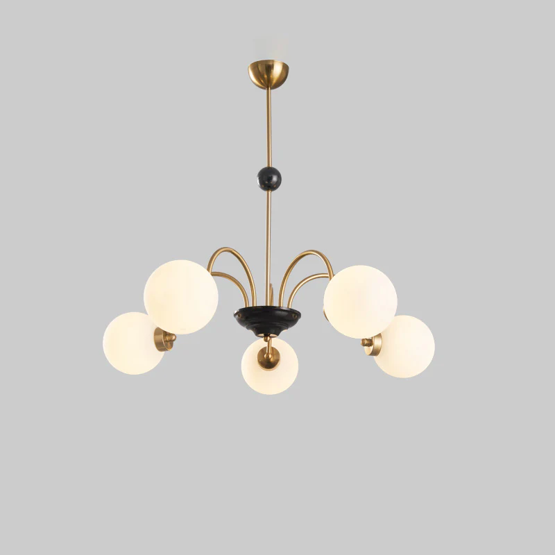WOMO Frosted Glass Globe Chandelier-WM2304 - Image 36
