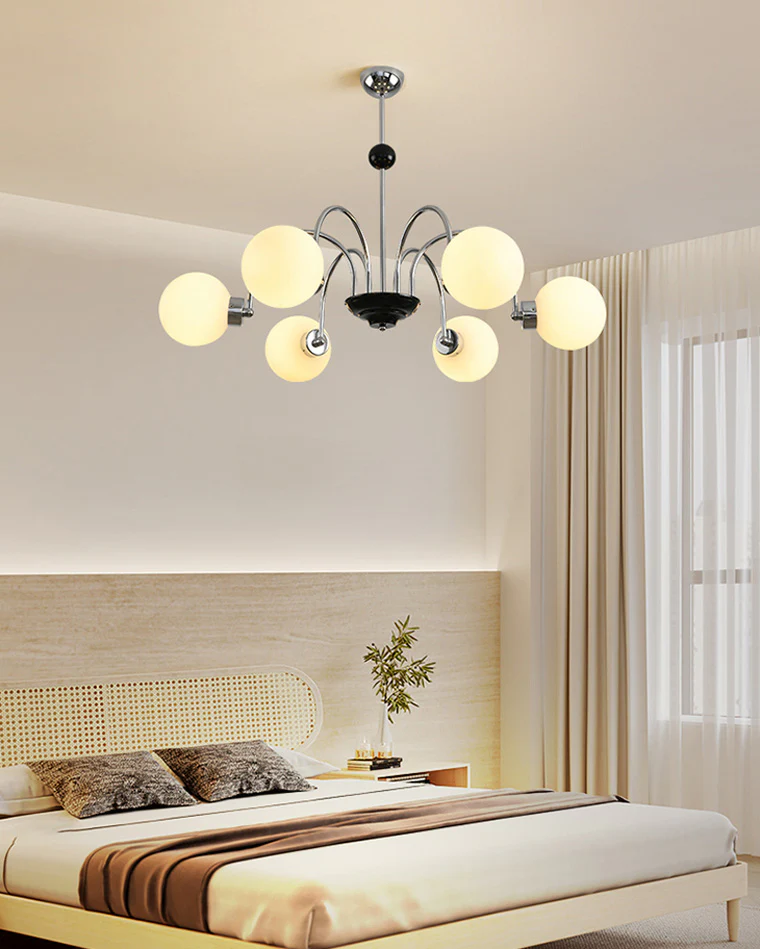 WOMO Frosted Glass Globe Chandelier-WM2304 - Image 6