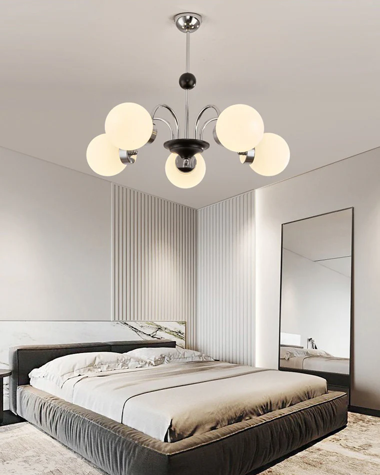 WOMO Frosted Glass Globe Chandelier-WM2304 - Image 9