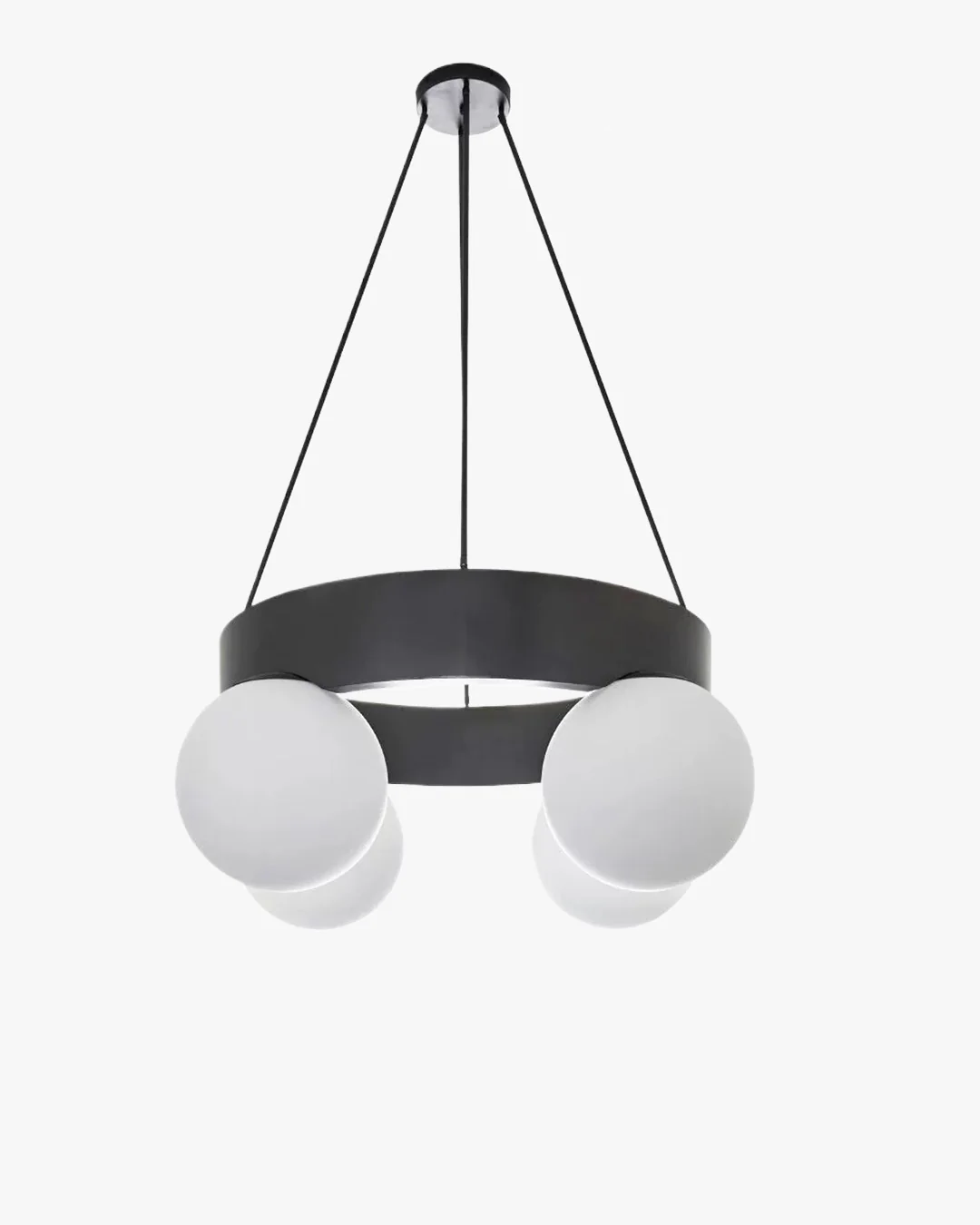 WOMO Round Frosted Glass Globe Chandelier-WM2717