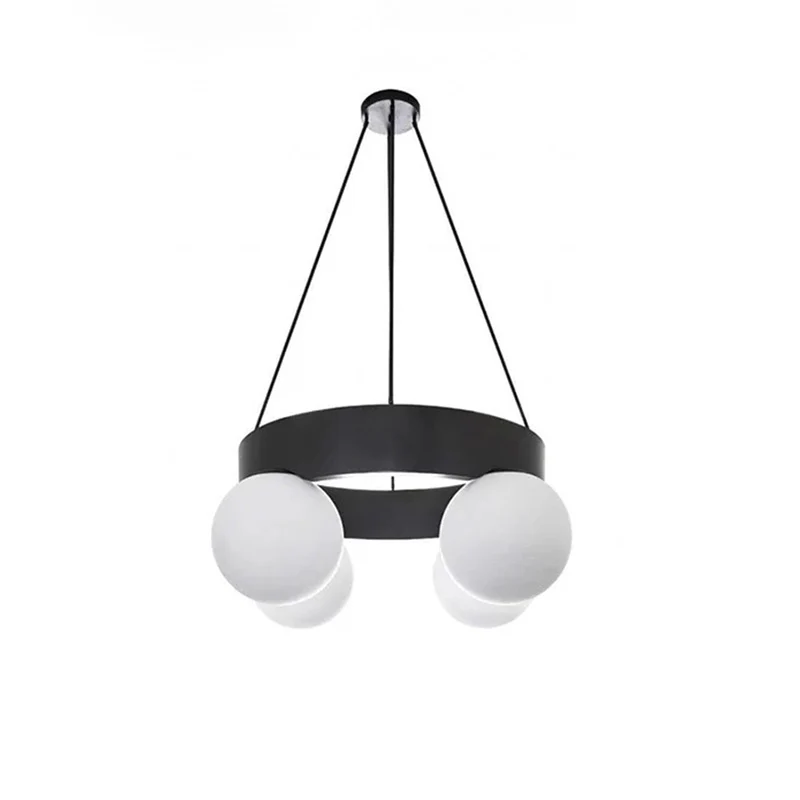 WOMO Round Frosted Glass Globe Chandelier-WM2717 - Image 14