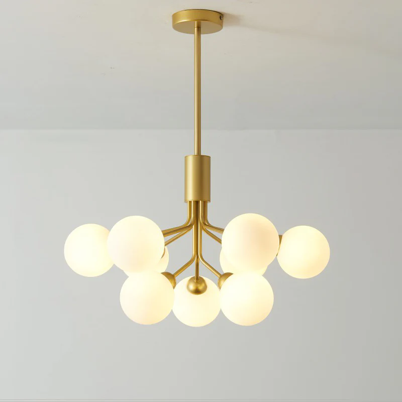 WOMO Frosted Glass Globe Chandelier-WM2915 - Image 12