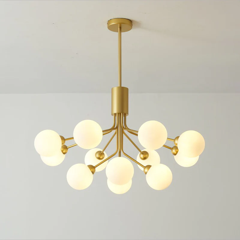 WOMO Frosted Glass Globe Chandelier-WM2915 - Image 14