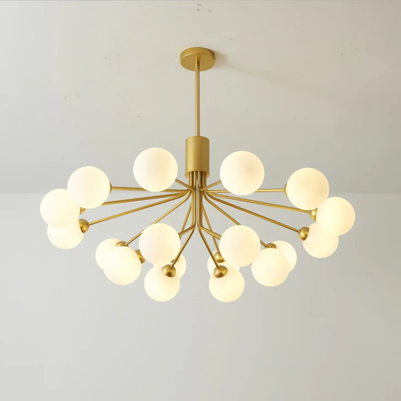 WOMO Frosted Glass Globe Chandelier-WM2915 - Image 16