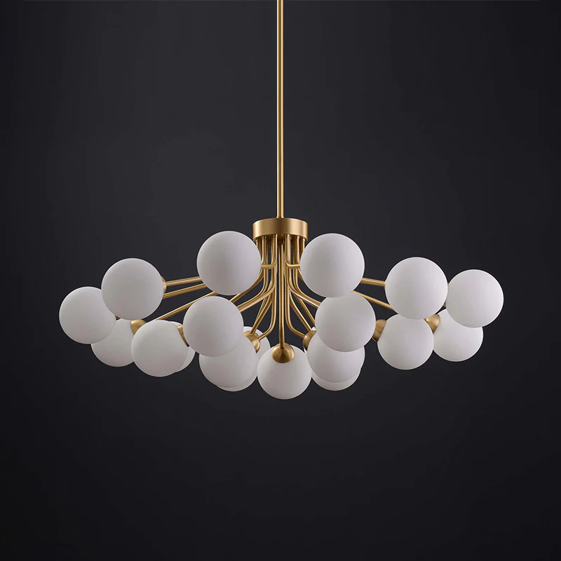 WOMO Frosted Glass Globe Chandelier-WM2915 - Image 18