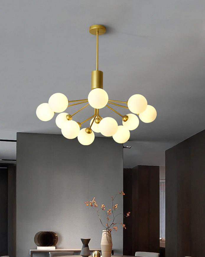 WOMO Frosted Glass Globe Chandelier-WM2915 - Image 5