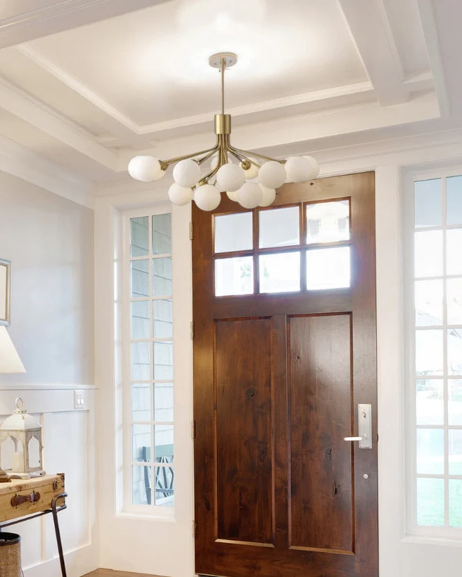 WOMO Frosted Glass Globe Chandelier-WM2915 - Image 9