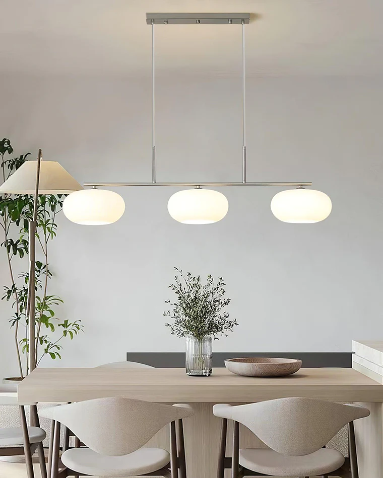 WOMO Frosted Glass Linear Chandelier-WM2798 - Image 2