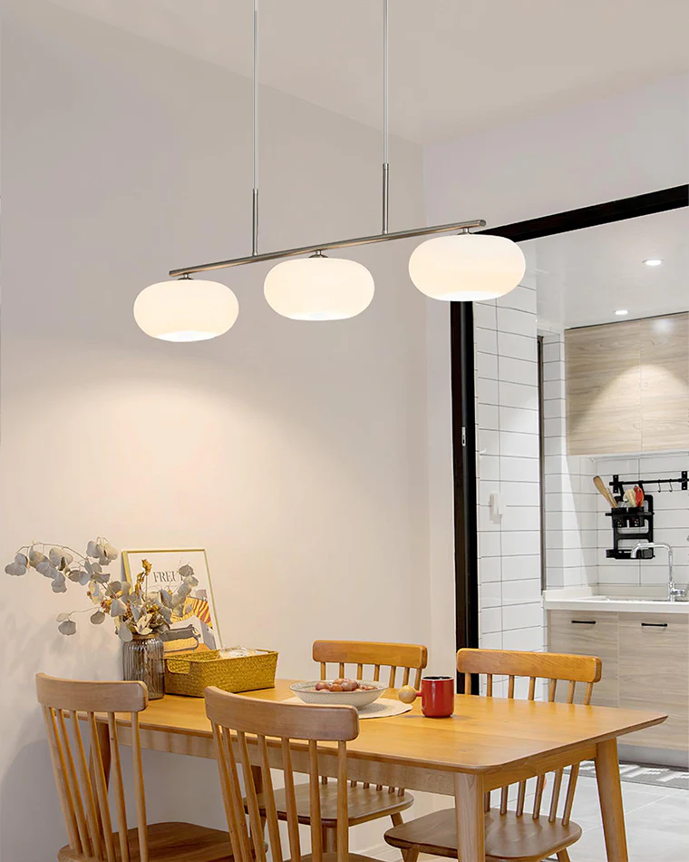 WOMO Frosted Glass Linear Chandelier-WM2798 - Image 5