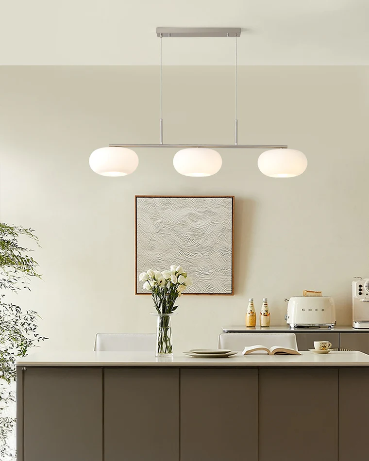 WOMO Frosted Glass Linear Chandelier-WM2798 - Image 6