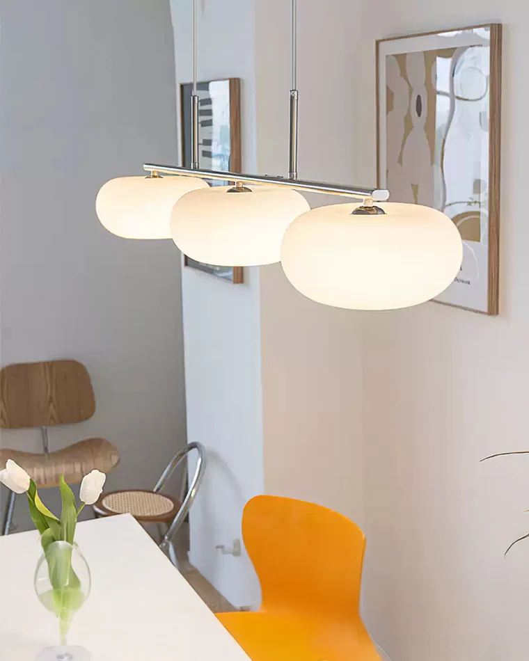 WOMO Frosted Glass Linear Chandelier-WM2798 - Image 7