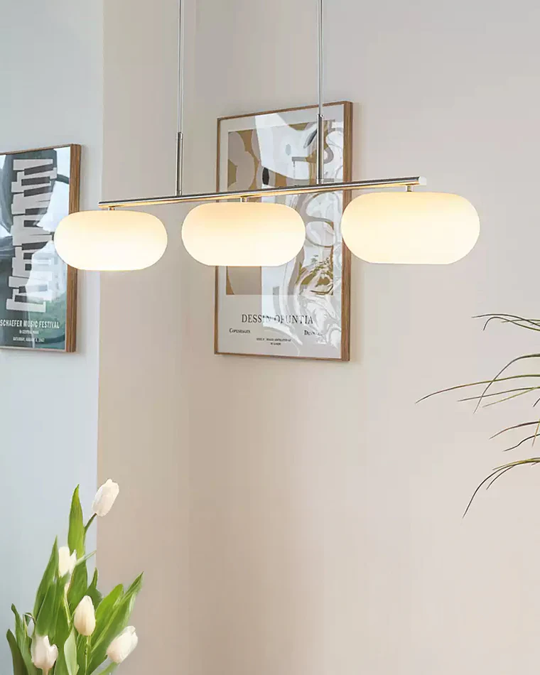 WOMO Frosted Glass Linear Chandelier-WM2798 - Image 8