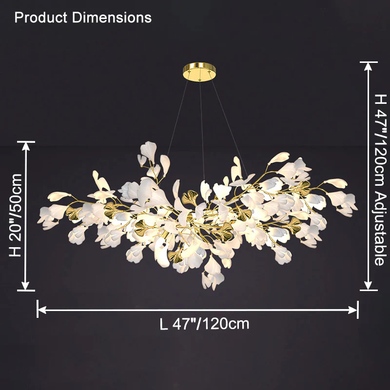 WOMO Gingko Branch Chandelier-WM2424 - Image 13