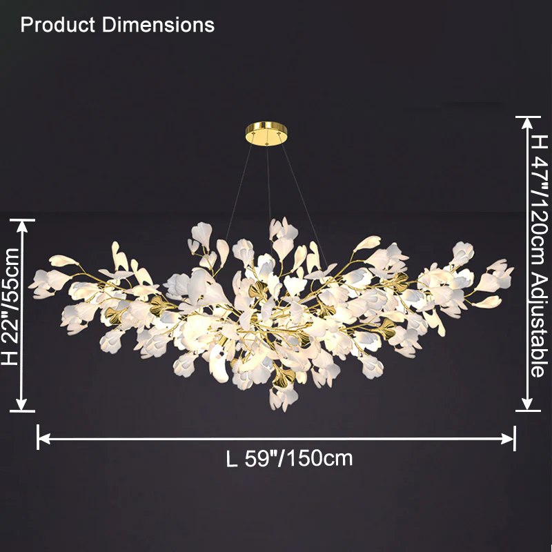 WOMO Gingko Branch Chandelier-WM2424 - Image 15