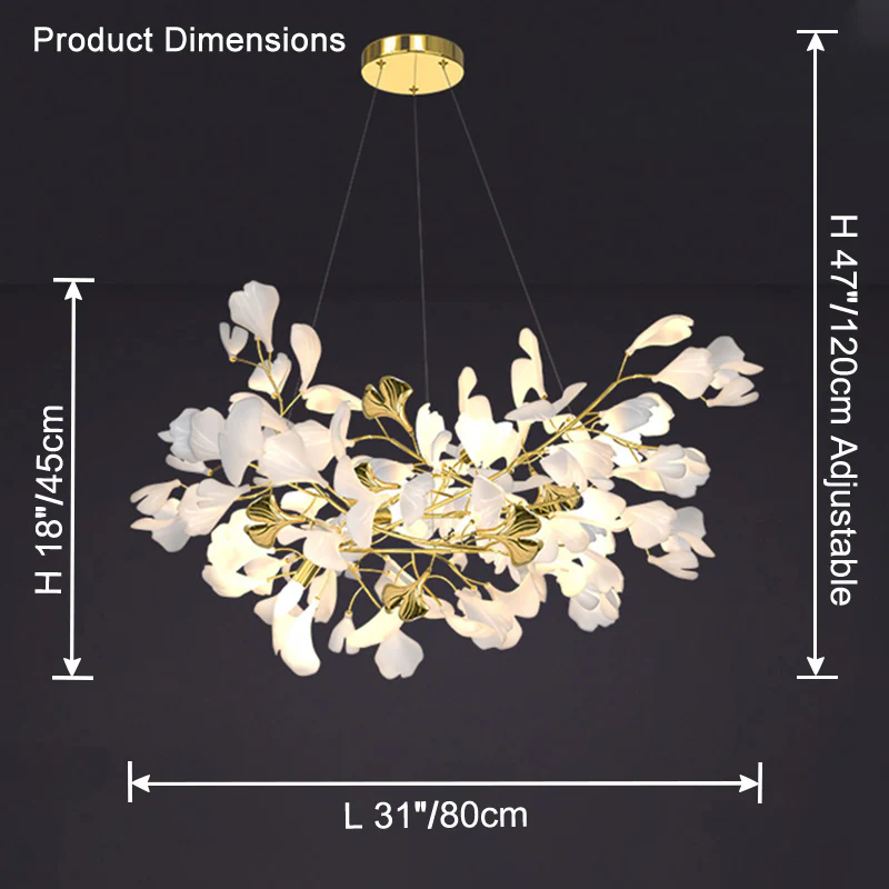 WOMO Gingko Branch Chandelier-WM2424 - Image 9