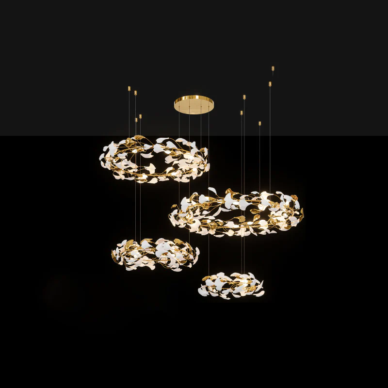 WOMO Gingko Circular Chandelier-WM2428 - Image 16
