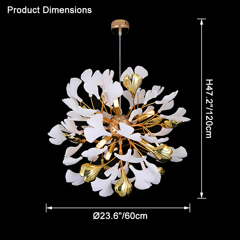 WOMO Gingko Globe Chandelier-WM2431 - Image 18