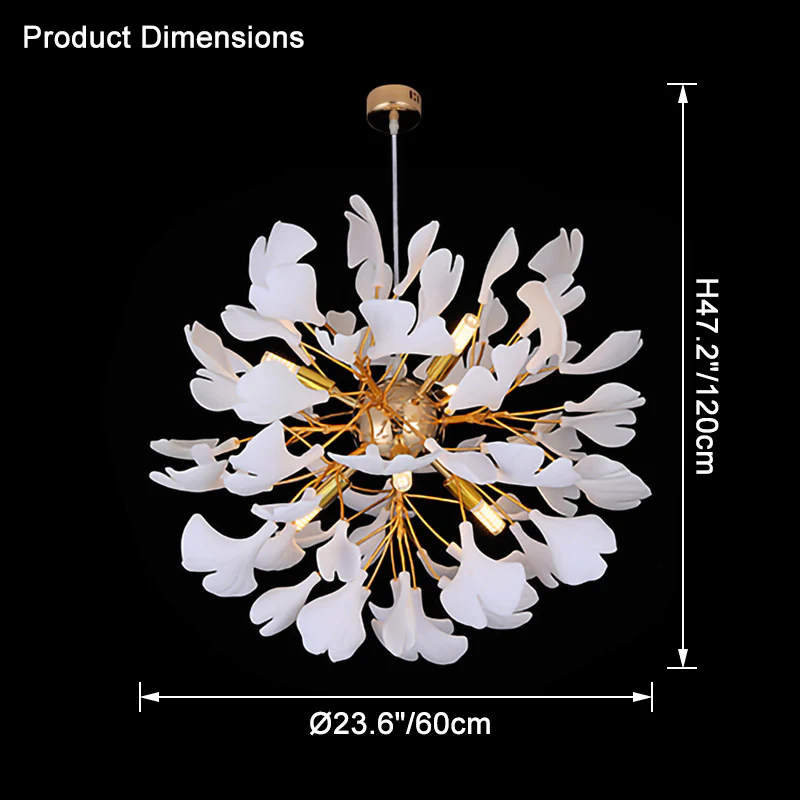 WOMO Gingko Globe Chandelier-WM2431 - Image 24