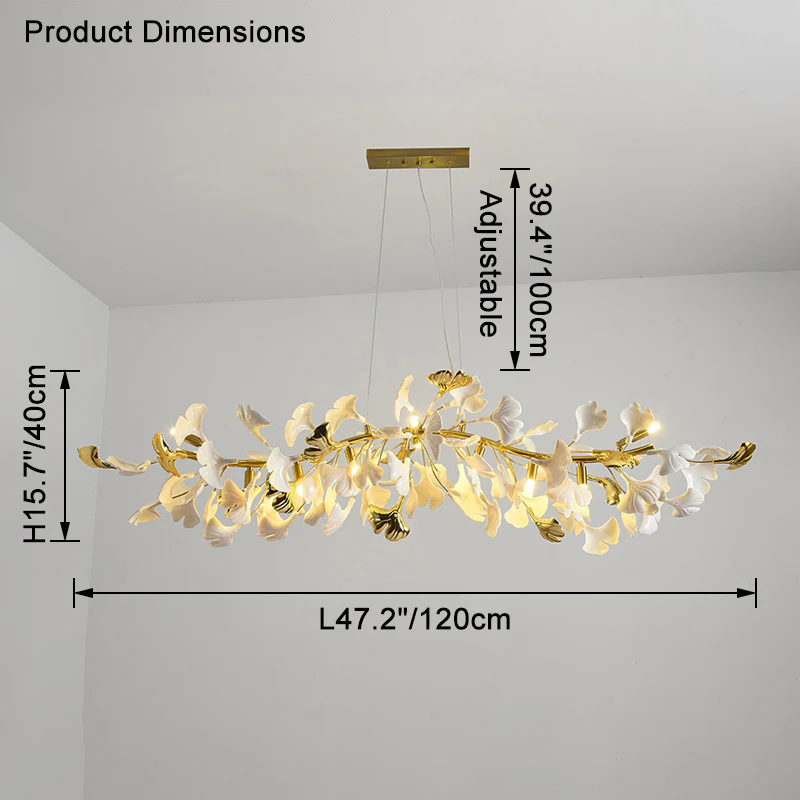 WOMO Gingko Linear Chandelier-WM2432 - Image 21