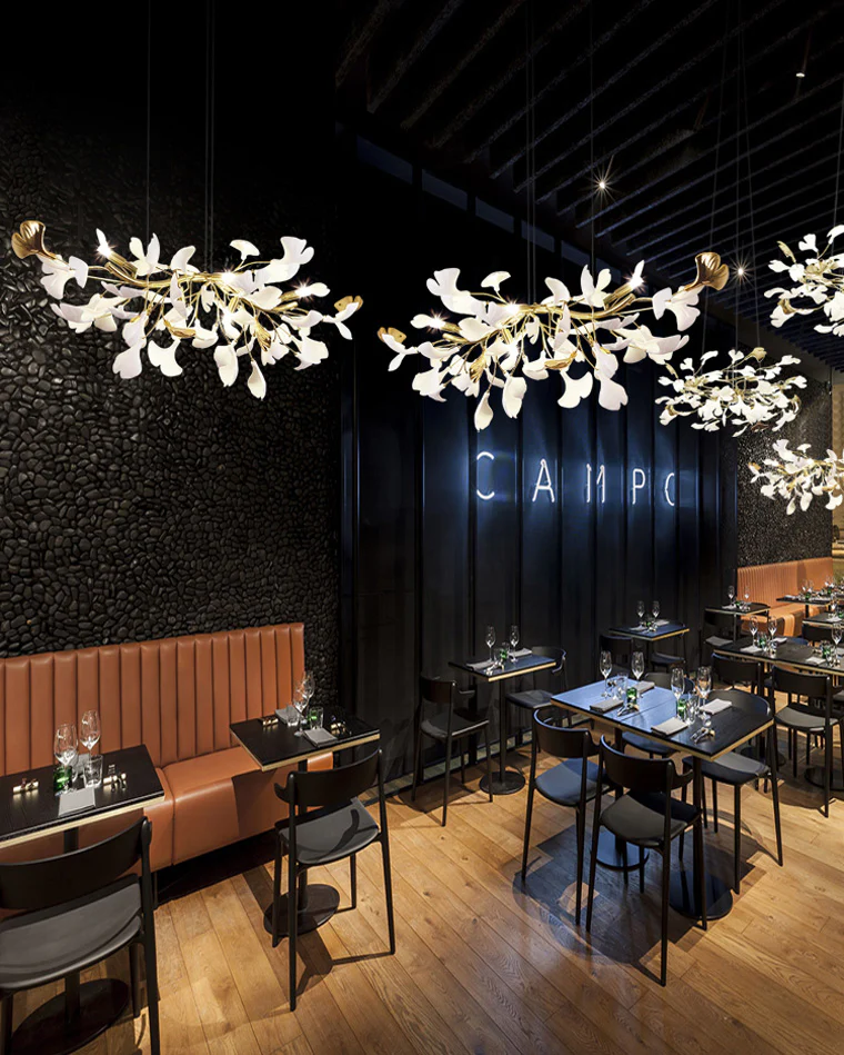WOMO Gingko Linear Chandelier-WM2433 - Image 4