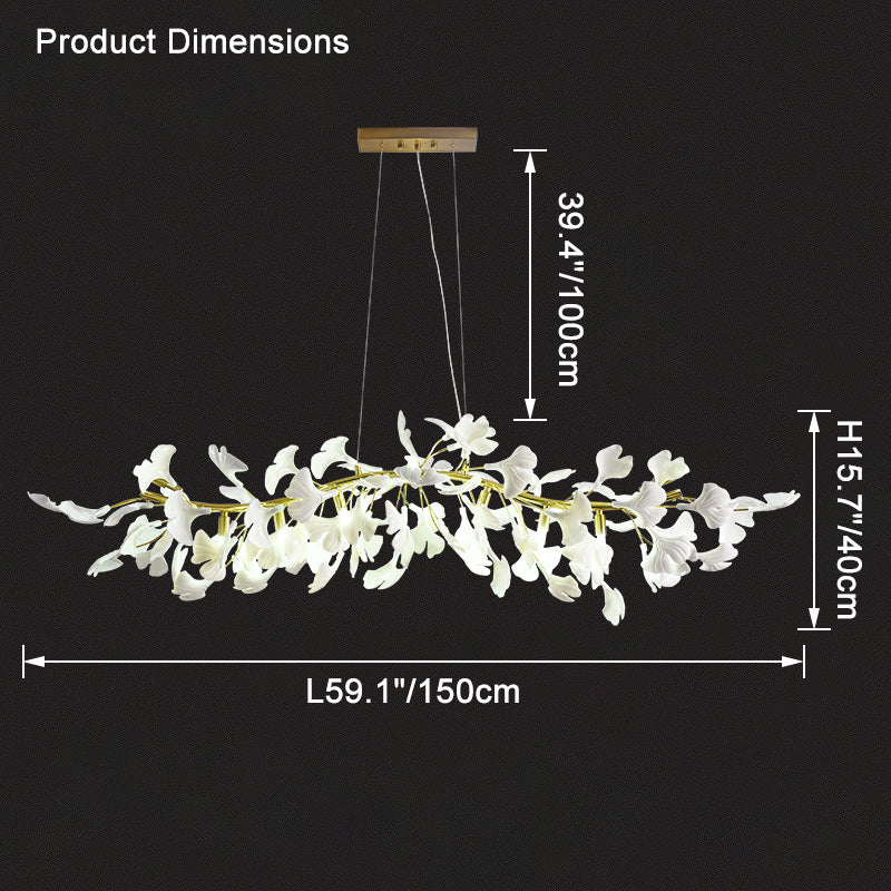 WOMO Gingko Linear Chandelier-WM2433 - Image 9