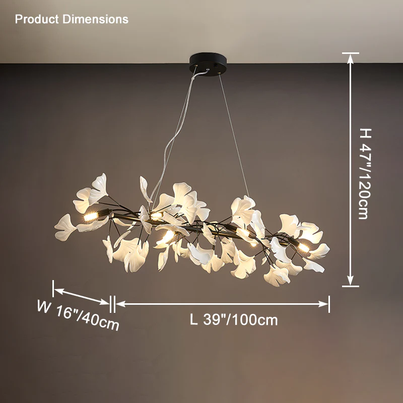 WOMO Gingko Linear Chandelier-WM2413 - Image 14