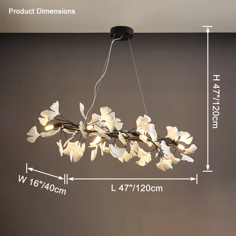 WOMO Gingko Linear Chandelier-WM2413 - Image 16