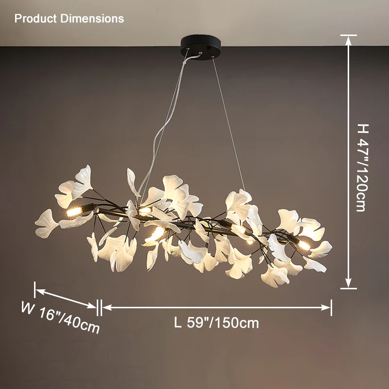 WOMO Gingko Linear Chandelier-WM2413 - Image 18