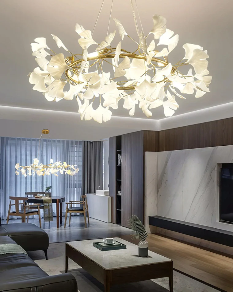 WOMO Gingko Linear Chandelier-WM2413 - Image 5