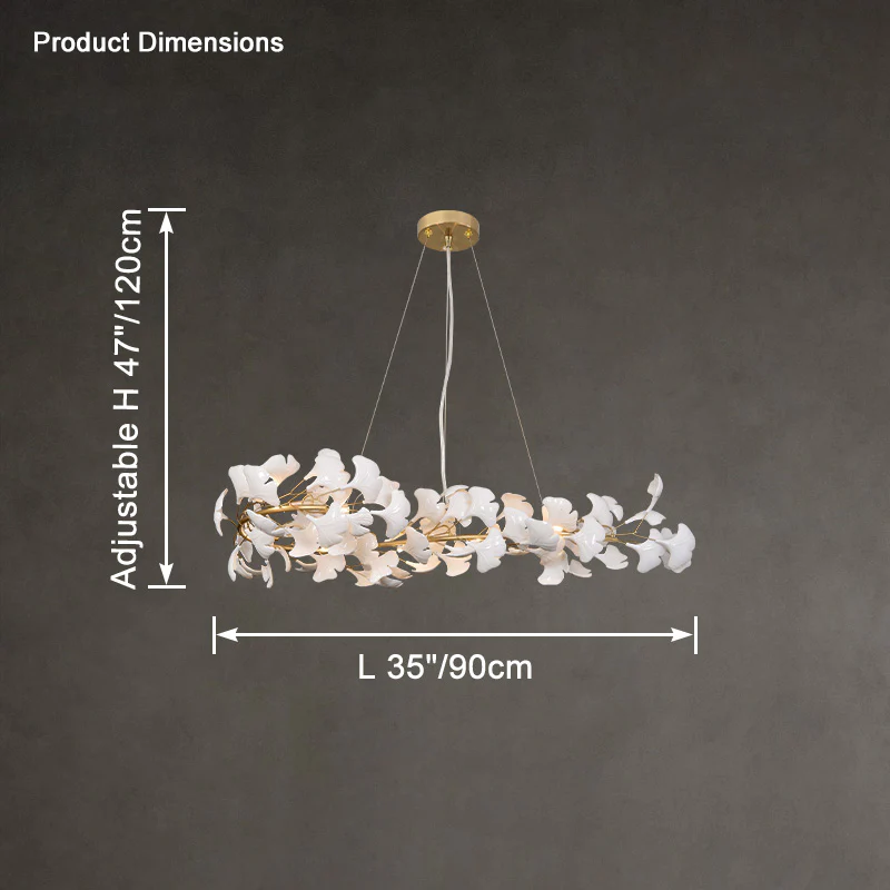 WOMO Gingko Linear Chandelier-WM2415 - Image 4