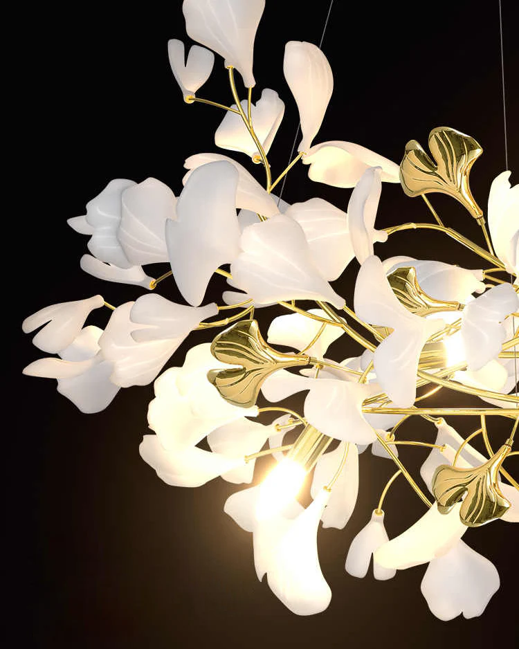 WOMO Gingko Long Staircase Chandelier-WM2425 - Image 6