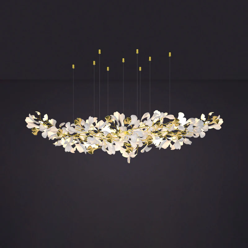 WOMO Gingko Long Linear Chandelier-WM2426 - Image 10