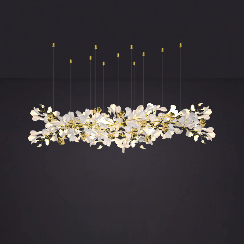 WOMO Gingko Long Linear Chandelier-WM2426 - Image 12